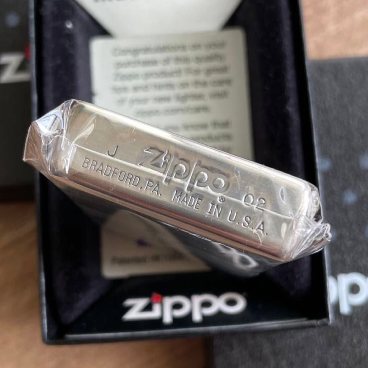 【未使用品】zippo 2002年vintage オリジナル LOGO オイルライター