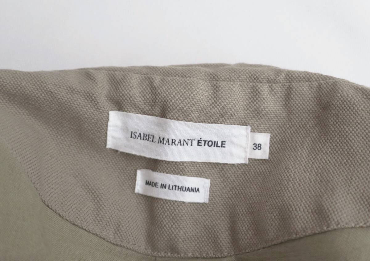 ISABEL MARANT ETOILE　リネン混 ブルゾン ジャケット ベージュ　サイズ38_画像5