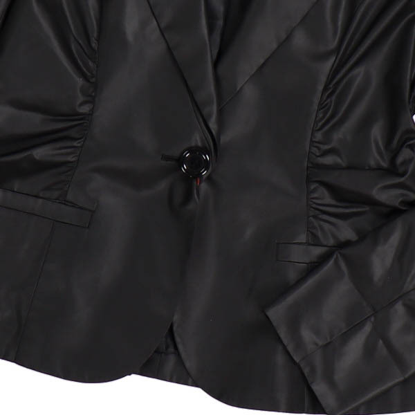 【美品】BOSCH/ボッシュ レディース テーラードジャケット 長袖 薄手 きれいめ シンプル 38 M相当 黒 [大感謝祭]★41CF21_画像3