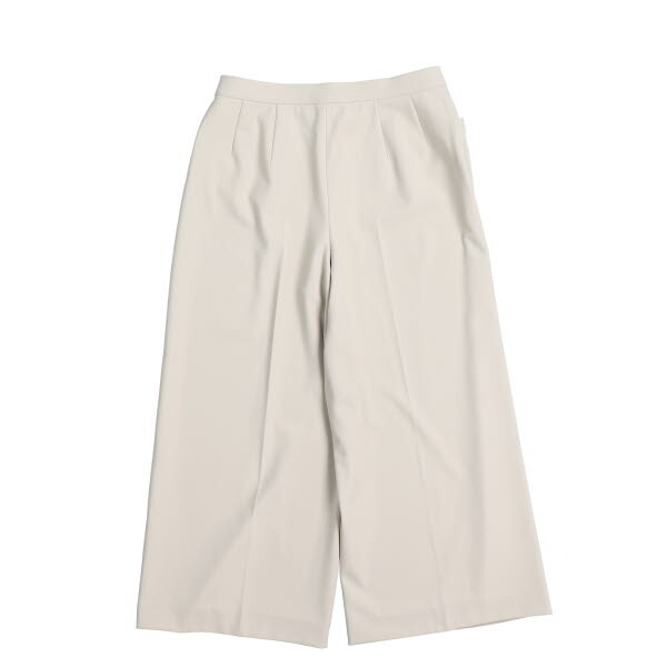 [ beautiful goods ]Leilian/ Leilian lady's wide pants center Press stretch 9 pale beige [NEW]*61DC83