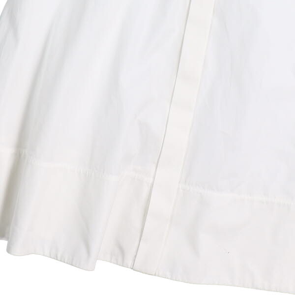 SPORTMAX/ Sports Max lady's short sleeves shirt tops cotton 100% A line tunic IJ36 S corresponding white [NEW]*61DM05