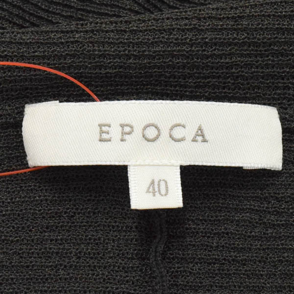 EPOCA/エポカ レディース カーディガン トップス シアーリブニット 薄手 長袖 40 M相当 ダークカーキ系 [NEW]★61DM45_画像6