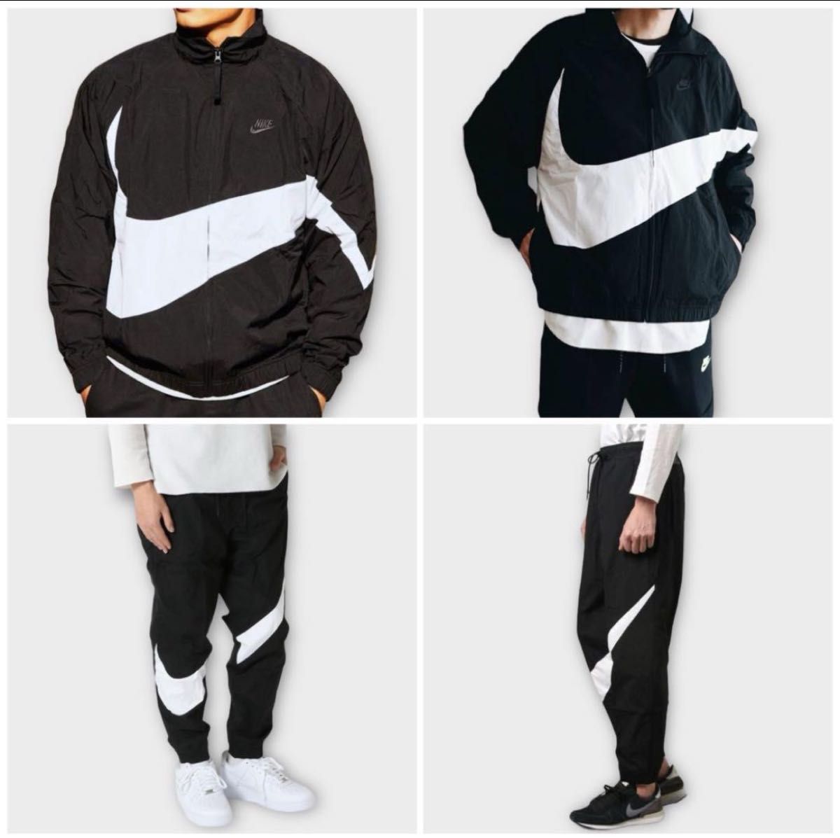 XL 新品 NIKE ナイキ メンズ スウッシュウーブンジャケット ビッグスウッシュ セットアップ 上下 ウーブンパンツ 