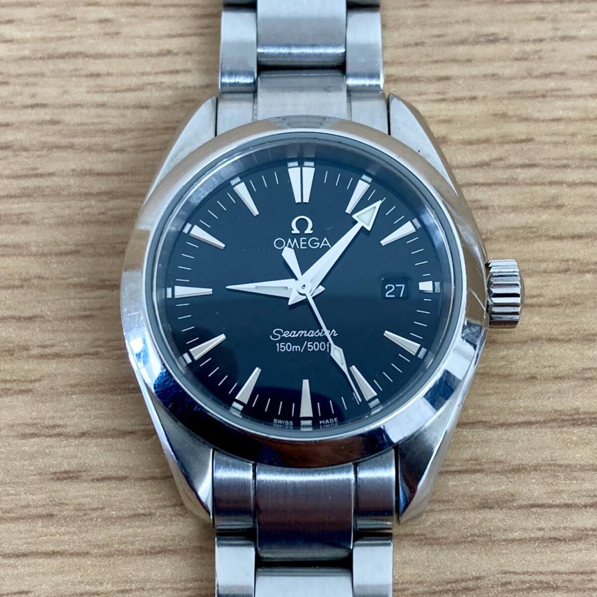 OMEGA オメガ Seamaster Aqua Terra シーマスター アクアテラ 2577.50 腕時計 電池交換済み 留め具破損あり の画像1