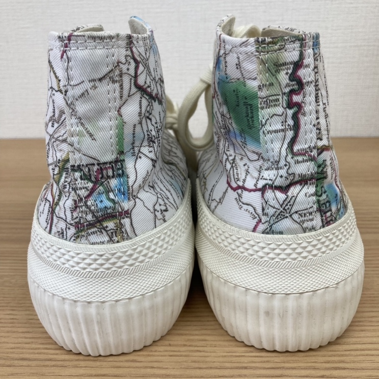 Paul Smith Paul Smith 120807 London map sneakers US8 size change cord attaching 
