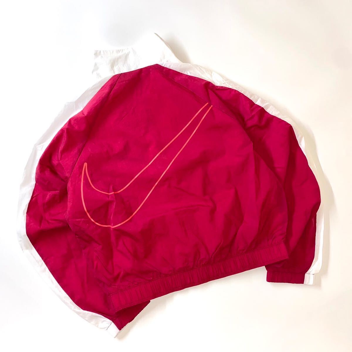 ナイキ スポーツウェア ジュニア (ガールズ) ウーブン ジャケット / Nike Sportswear Woven Jacket（ FB1267-620）赤白160cm（L）_画像3