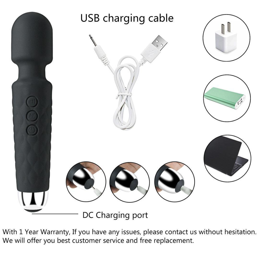 ハンディマッサージャー マッサージ器 電マ 肩こり 充電式 マッサージ機 静音の画像3