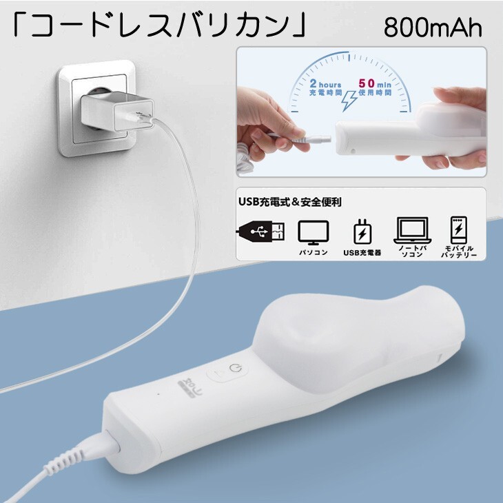 静音 吸引式電動バリカン コードレス ヘアカッター 充電式 PSE プロバリカン 子供 水洗い 家庭用 業務用 ヘアートリマー 送料無料 HR03の画像5