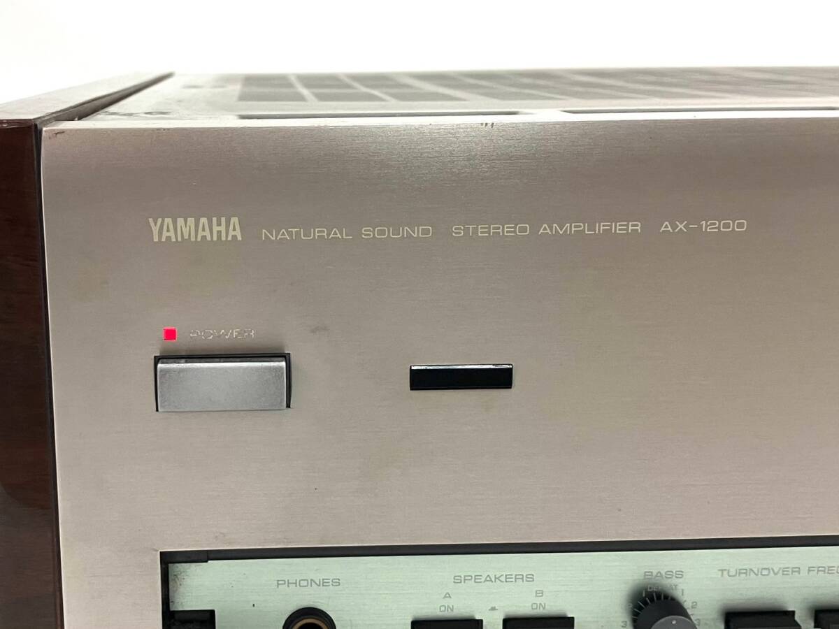 【ジャンク品】YAMAHA/ヤマハ NATURAL SOUND STEREO AMPLIFIER ステレオ プリメインアンプ AX-1200 オーディオ機器 (48172A2) の画像2