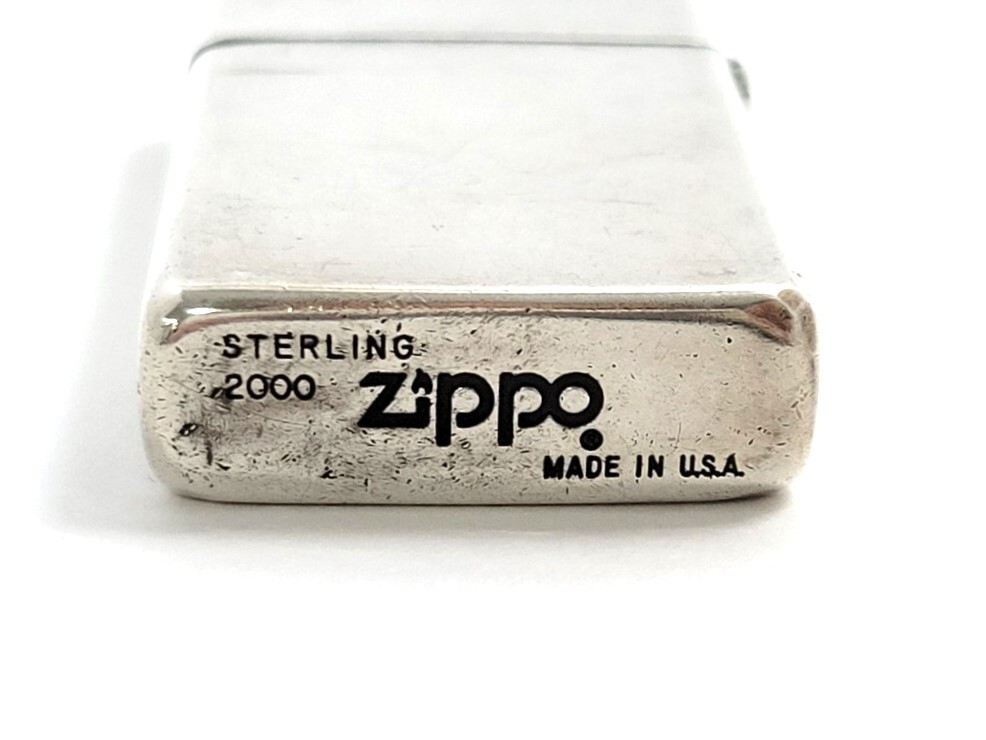 ■ ZIPPO/ジッポー オイルライター STERLING/スターリングシルバー スリム 喫煙具 煙草/タバコグッズ (47081A2)_画像6