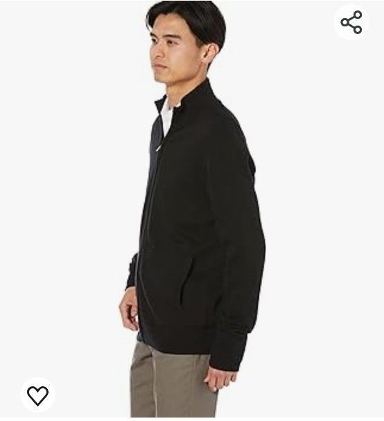 Amazon Essentials セーター ジップアップ  メンズ XL 黒 ブラック ニット 紳士服