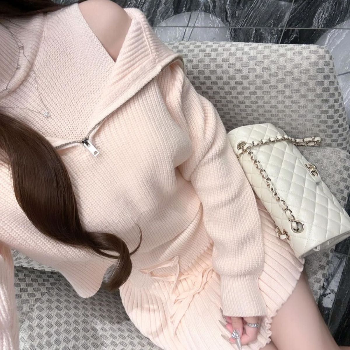 lumignon original ルミニョン オフショルジッパートップスと lumignon original ルミニョン オフショルジッパートップスと