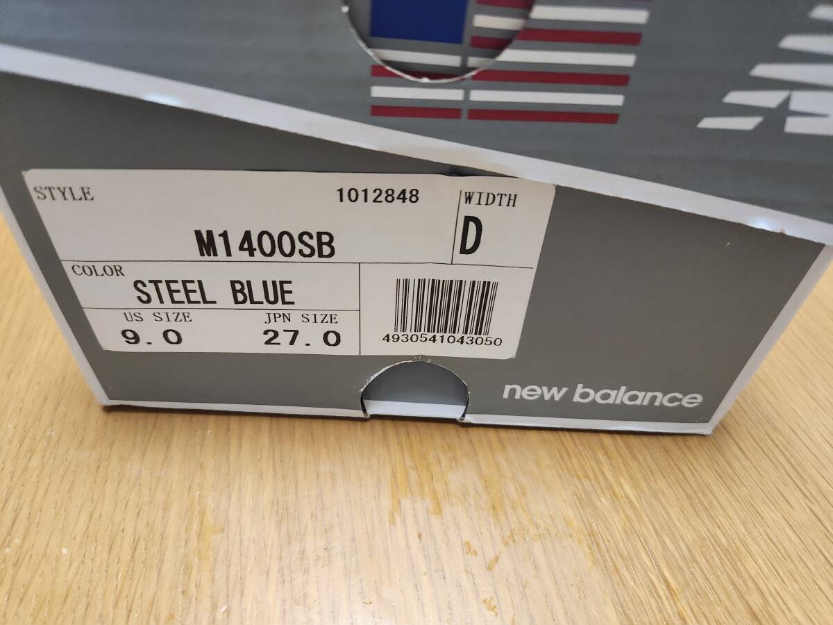 美品　ニューバランス　1400SB　steel blue サイズ27㎝ new balance _画像6