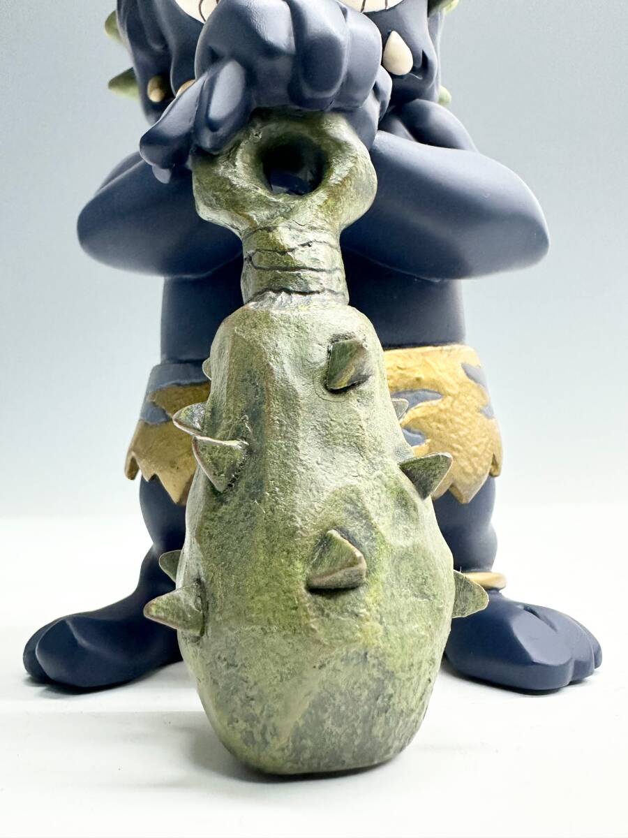 N 19未使用保存品 人気作者 瀧下和之「青鬼」限定105/130 ONI Figure フィギュア オブジェ 鬼人形 専用箱 証明書付の画像7