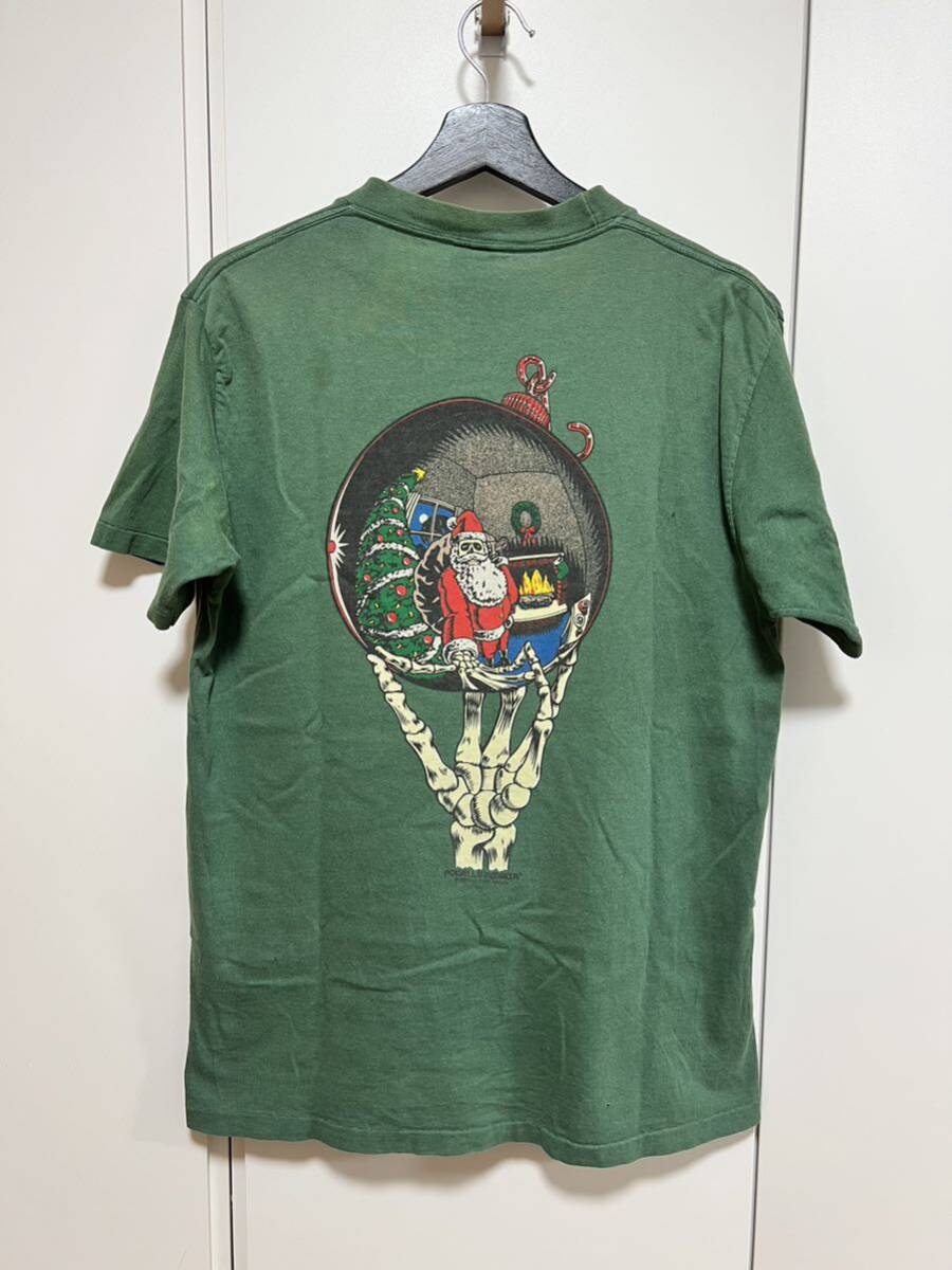 希少 80's 90'sヴィンテージ パウエル サンタクロースTシャツ 激レア VINTAGE POWELL PERALTA SANTA CRUZ ZORLAC STUSSY OLD SKATEの画像1