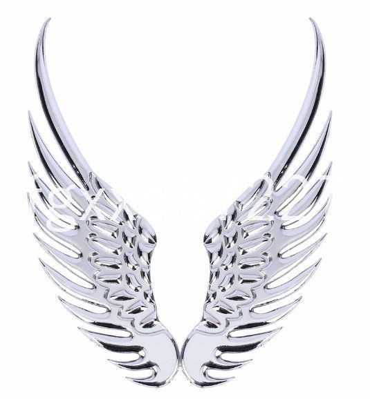 LA016: ★人気★天使の翼ステッカー　3D 車のステッカー　装飾　エンブレム　自動車ステッカー　デカール　天使の羽_カラー1