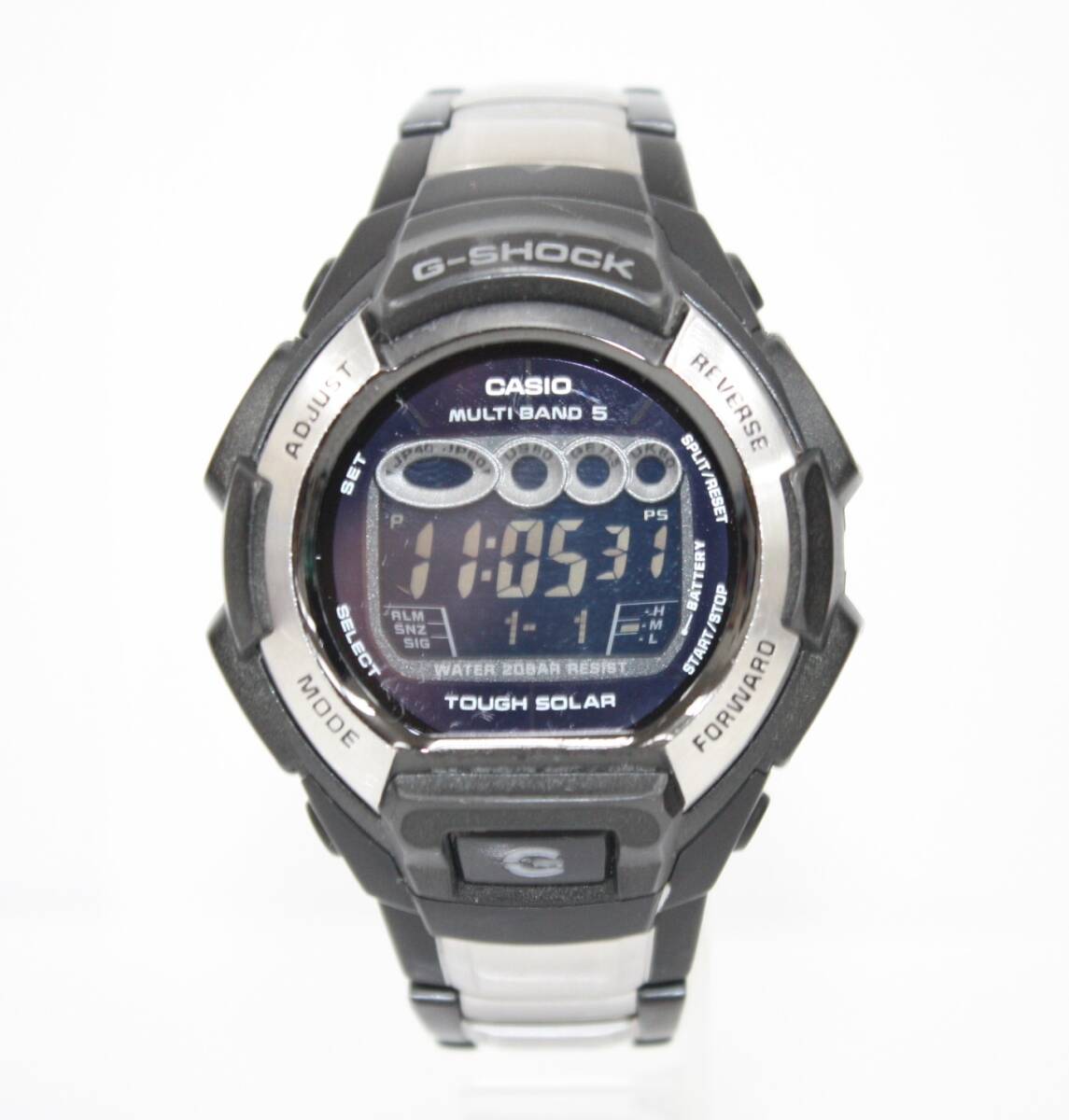 15 中古 CASIO G-SHOCK GW-810BXD TOUGH SOLAR Gメタル ソーラー 金属ブレス ジャンク品扱い _画像1