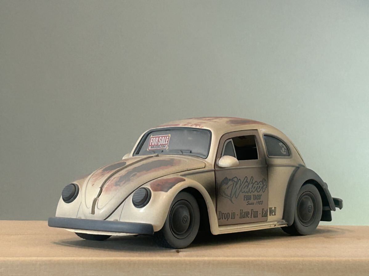 JADA toys ジャダ トイズ No.91254 VW Beetle フォルクスワーゲン ビートル 1/24 ミニカーFOR SALE バージョンの画像1