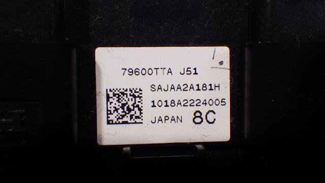 Ｎ－ＢＯＸ DBA-JF3 A/Cスイッチパネル G L ホンダセンシング NH875P 79600-TTA-J51_画像4