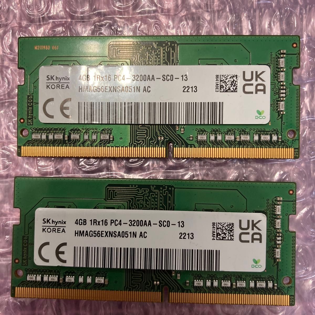 SKhynix  PC4-3200AA SO-DIMM PC4-3200AA       4GB×2=8GB  DDR4 