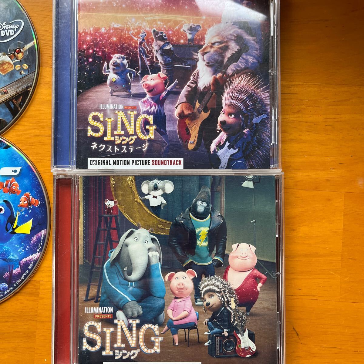  Disney Disney DVD CD комплект продажа комплектом 15 листов детский DVD дыра . снег. женщина .SING Bay Max The Cars Zoo to Piaa Finding Nemo др. 