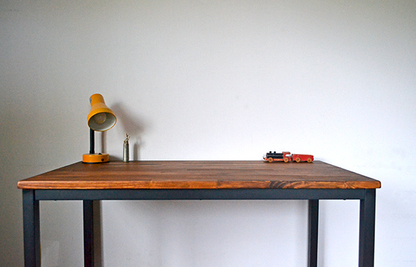 Work table walnut color iron leg 机 デスク ウォルナット cafe Work table walnut color iron leg 机 デスク ウォルナット cafe