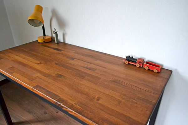 Work table walnut color iron leg 机 デスク ウォルナット cafe Work table walnut color iron leg 机 デスク ウォルナット cafe