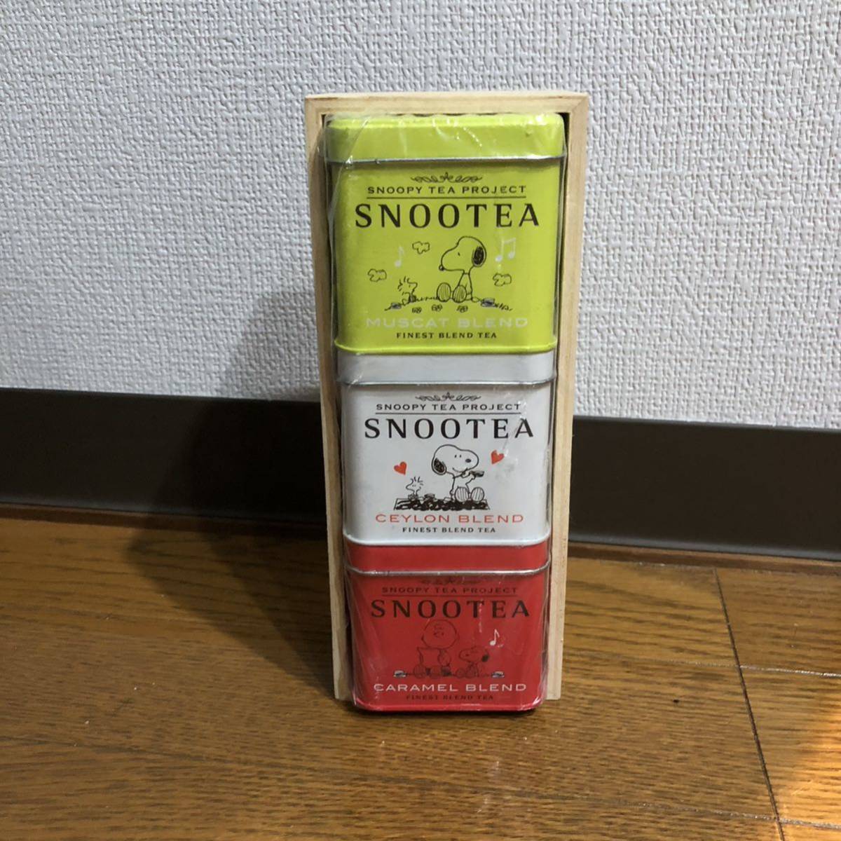 SNOOTEA 紅茶缶 [3種セット] SNOOPY スヌーティー 限定品 スヌーピー_画像1