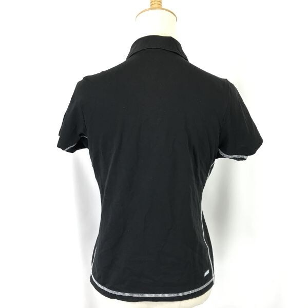 ナイキ/NIKE★ドライフィット/半袖ポロシャツ【レディースM/黒/black】ゴルフ/スポーツウェア/Tops/Shirts◆BH679_画像3