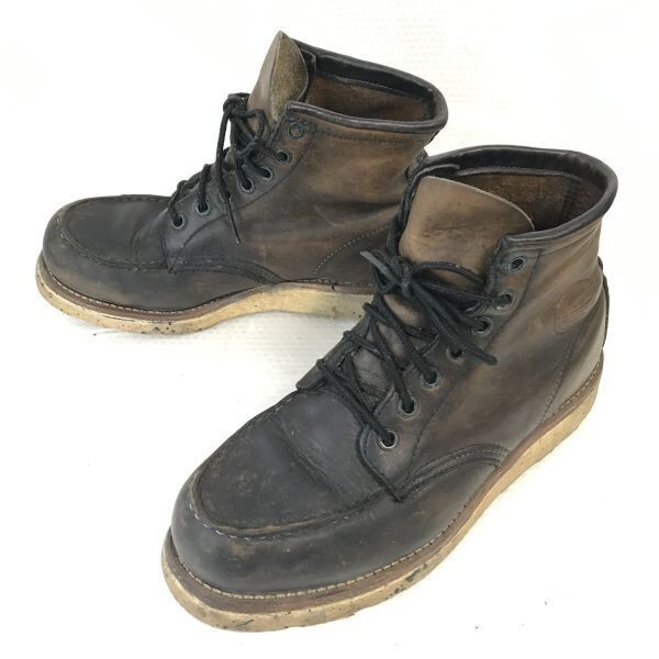 Rare!1997年製☆REDWING 875☆Irish Setter/P8/97/犬刻印/ワークブーツ【6.5E/24.5/茶/BROWN】90s/Vintage/レッドウイング/Shoes◇cWB101-7_画像2