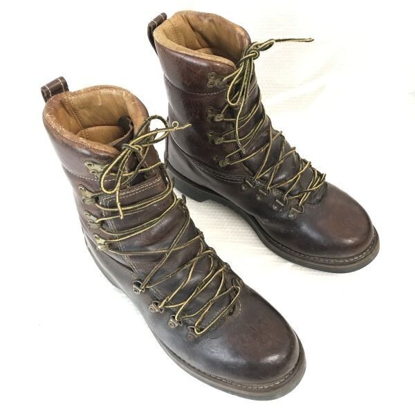 【当店一番人気】 70s-80s?/Vintage☆Herman Survivors/ハーマン☆本革/マウンテンブーツ/トレッキングシューズ【9/26.5-27.0/茶/BROWN】Shoes◎CWB79-1 26.5cm