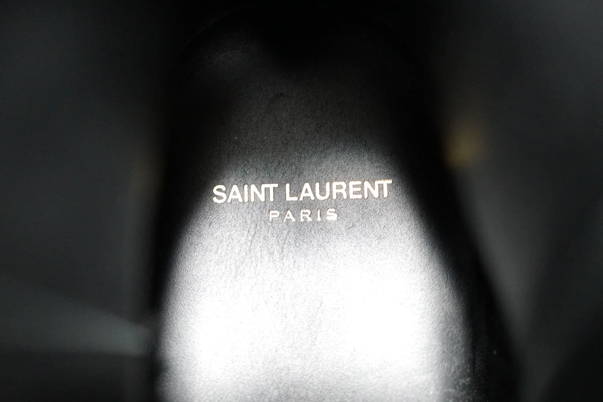 SAINT LAURENT PARIS サンローランパリ ワイアットハーネススウェードリングブーツ ブラック D1 443190 サイズ42(約27cm) の画像10