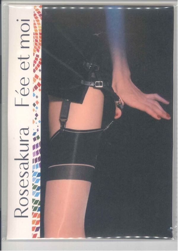 最新作 ROSESAKURA 黒 クラシック/レトロデザイン 6バックル ガーターベルト シースルー コスプレ レディースの画像5