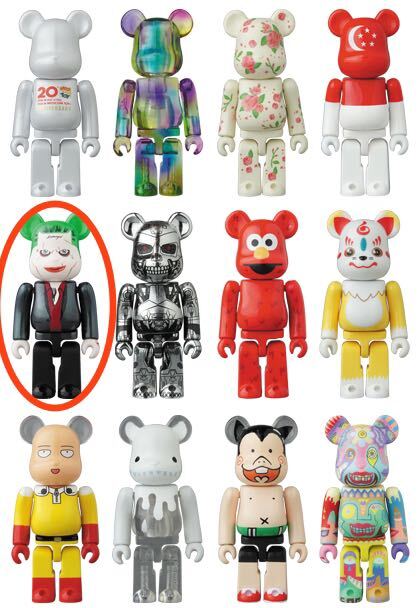 BE@RBRICK シリーズ32　VILLAIN SUICIDE SQUAD メディコムトイ　ジョーカー　バッドマン　ベアブリック　100%_画像1