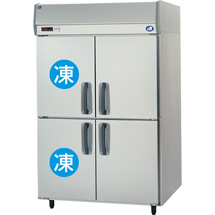 ★新品 冷蔵庫 パナソニック SRR-K1281C2B たて型 冷凍冷蔵庫 2室冷凍 4ドア 幅1200x800 店舗●送料込