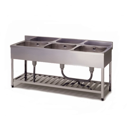 Yahoo!オークション - 新品 幅1200 厨房 ステンレスシンク 三槽 Yahoo!オークション - 新品 幅1200 厨房 ステンレスシンク 三槽