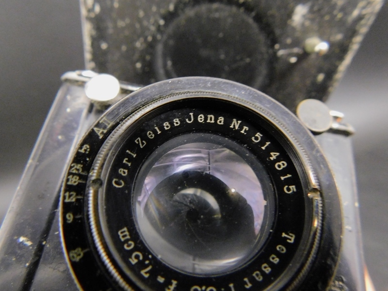  エルネマン クラップカメラ 蛇腹カメラ カール ツァイス イエナ テッサー ERNEMANN WERKE A－6 Carl Zeiss Jena Tessar 75mm f3.5 _画像4