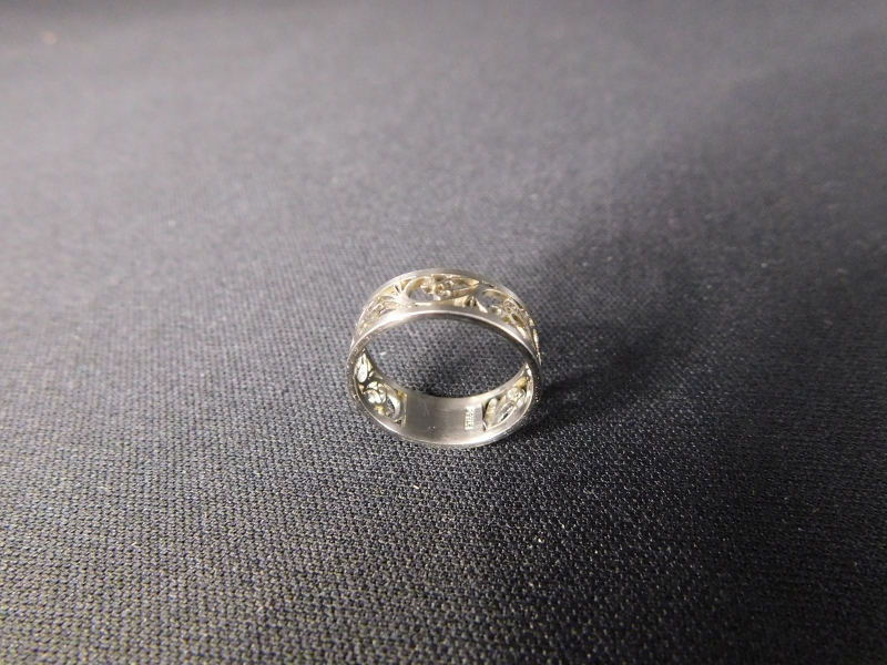 プラチナリング Pt850 3.8ｇ 11.5号 指輪 透かし模様 ファッションリング PLATINUM RING の画像7
