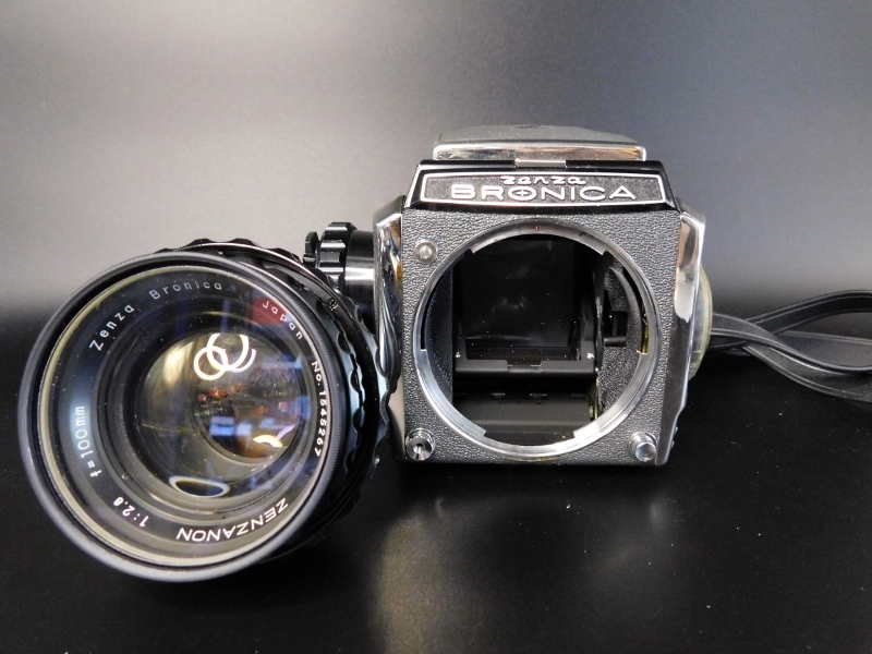 美品 Zenza Bronica S2 後期 中判カメラ ZENZANON 1：2.8 f＝100ｍｍ 中判レンズ ゼンザ ブロニカ ビンテージ フィルム カメラ _画像7