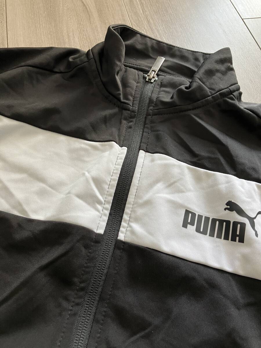 中古 ★ PUMA ジャージ 上下セット 黒 160cm ポリ CL B 846563 スポーツウェア 男の子 女の子の画像2