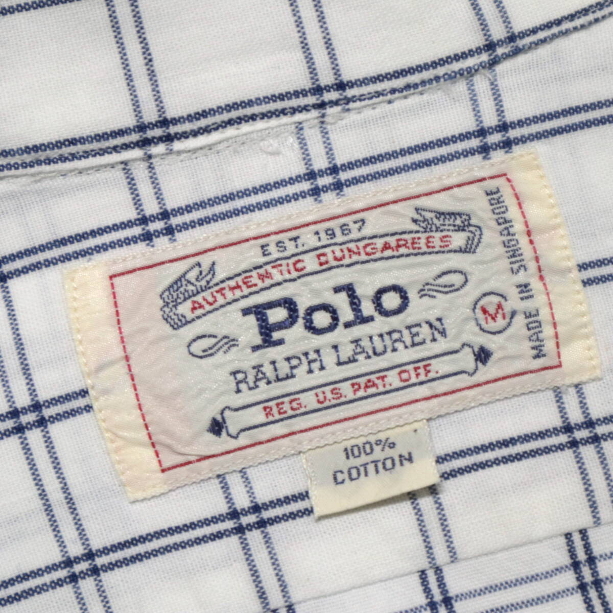 80s 90s Polo by Ralph Lauren 格子柄 フラップポケット シャツ vintage ヴィンテージ ラルフローレン patagonia L.L.Bean レーヨンの画像9