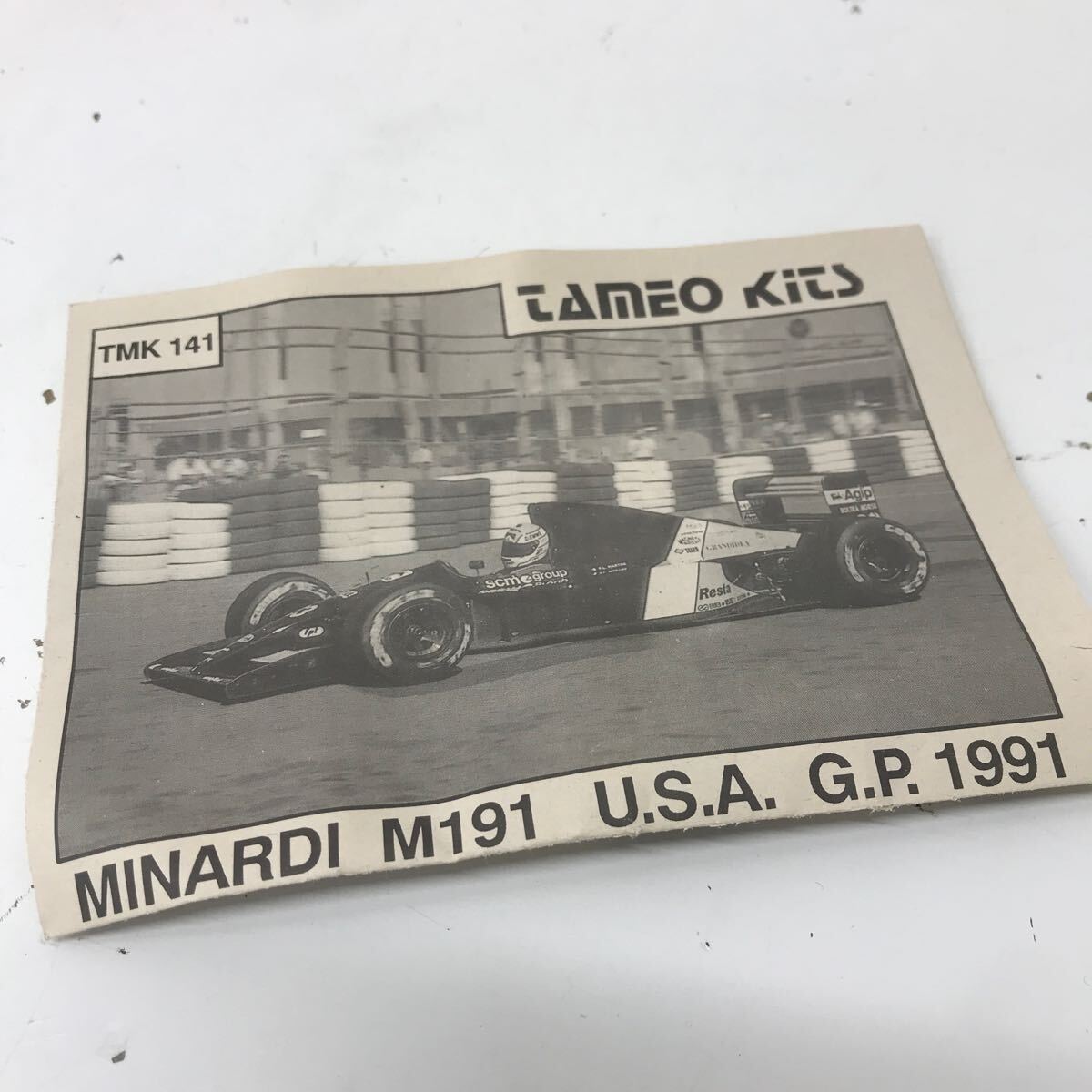 refle● 未組立 タメオキット TAMEO KIT Collector 1/43 Scale Models TMK141 Minardi M191 U.S.A. G.P. 1991 現状品【F】の画像5