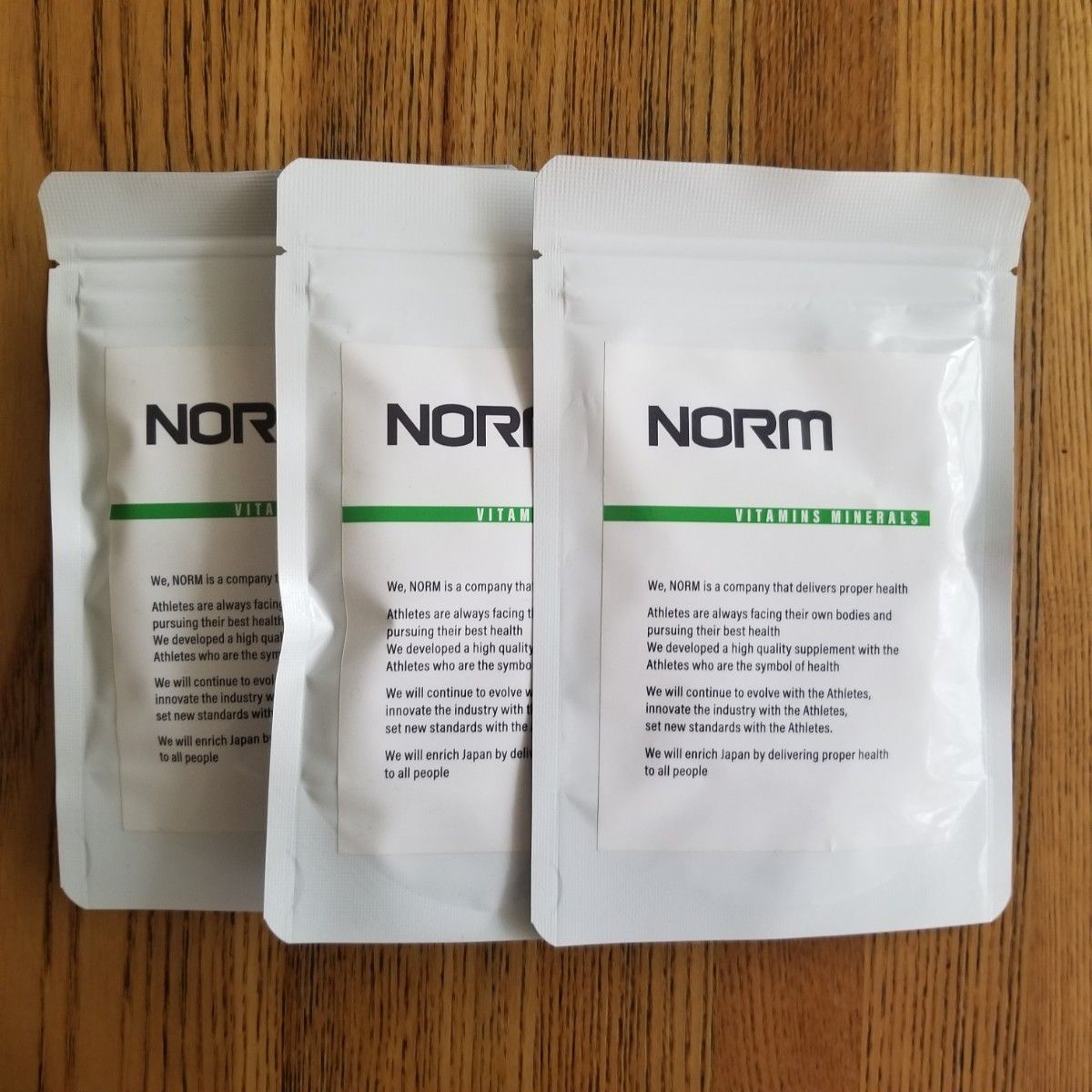 NORM ビタミン ミネラル 3袋  新品未開封