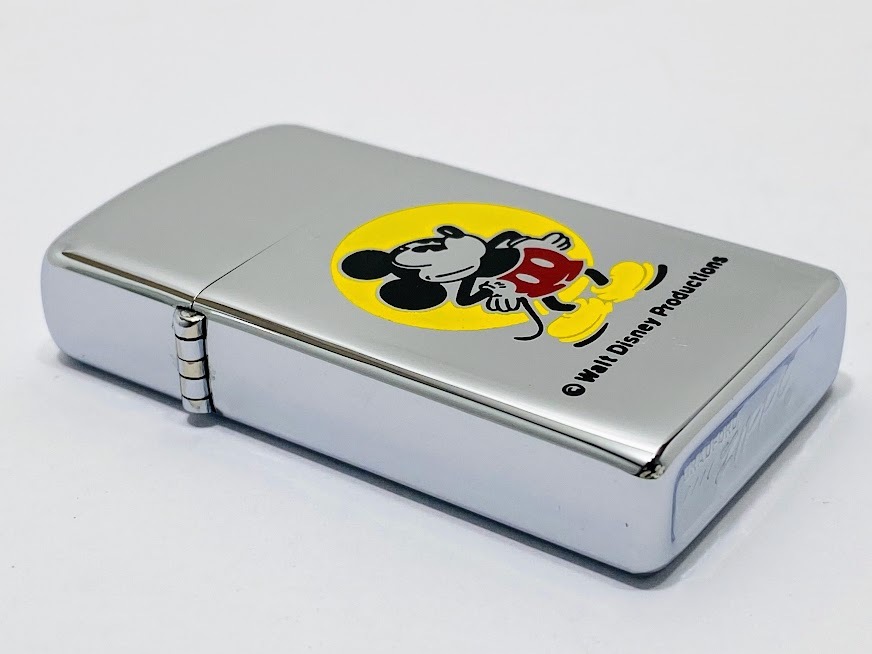 1円～ 未使用 Zippo ジッポー ディズニー ミッキーマウス スリム 1975年製 ヴィンテージ オイルライター 箱 ケース付 Disney Mickey Mouse の画像5