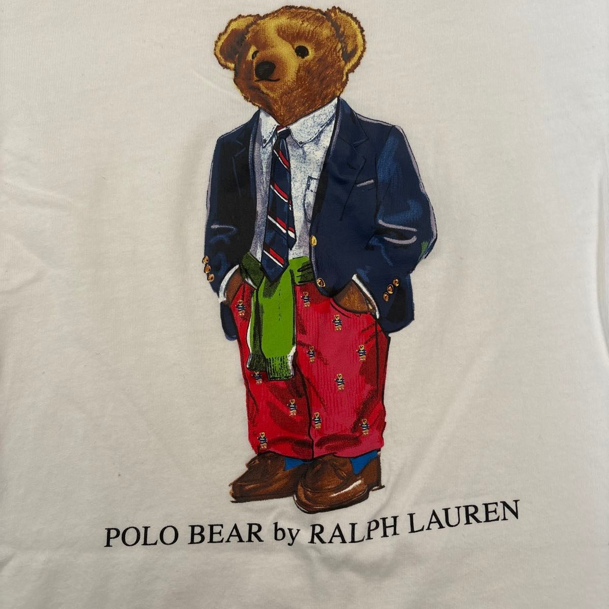 Polo Ralph Lauren ポロラルフローレン　ポロベアープリント Tシャツ 半袖 ホワイト キッズ
