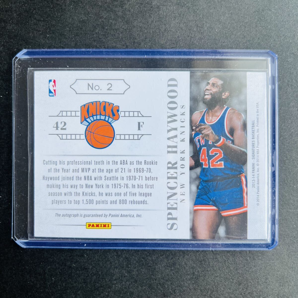 Panini NBAカード Spencer Haywood 2013-14 signatures basketball auto autographs card 直筆サインカード 直筆サイン の画像2