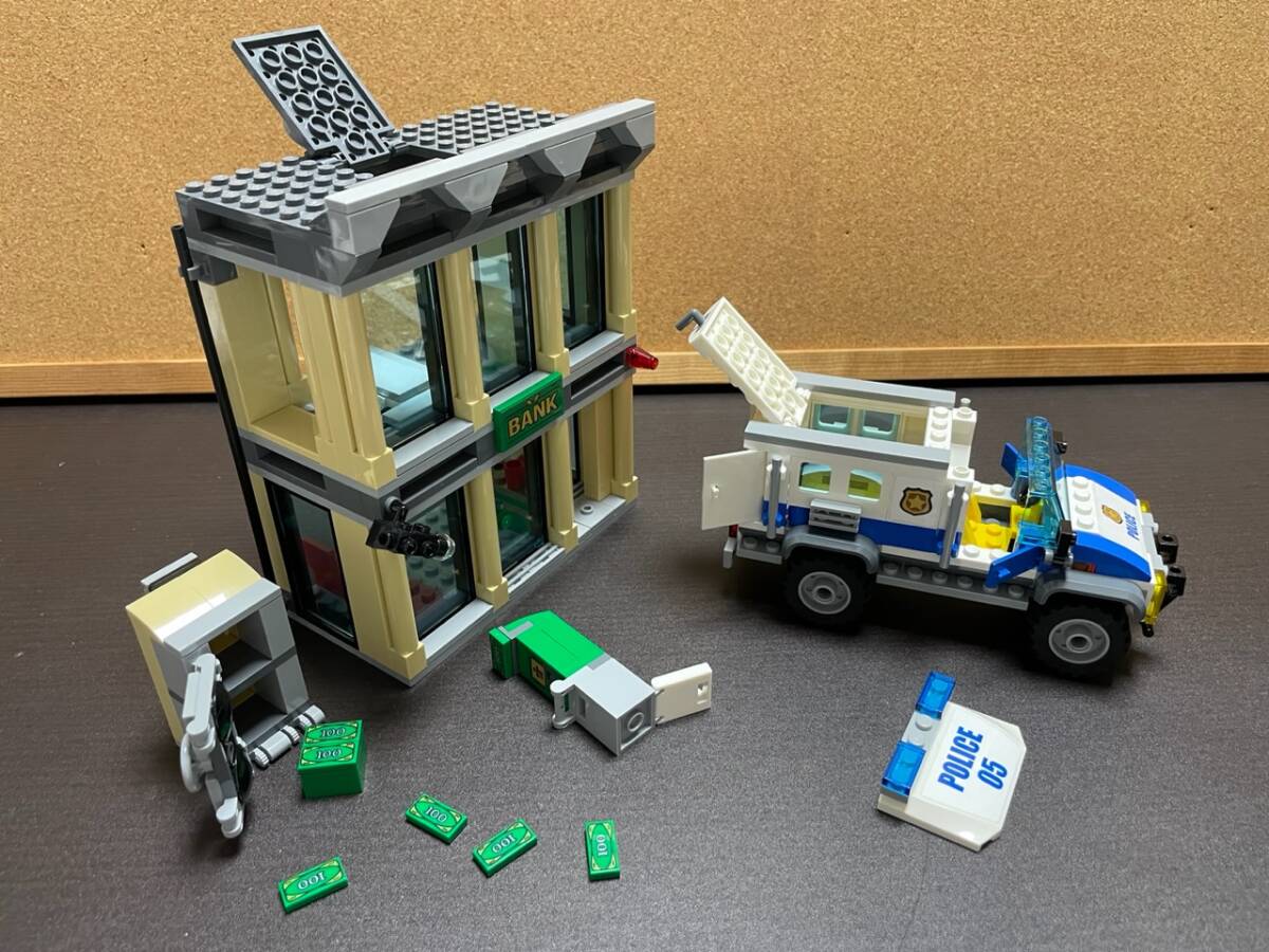 LEGO レゴ 巨大貨物輸送車 銀行 ポリスバン ジャングル探検移動基地 まとめ 正規品 中古 ジャンク 1円スタートの画像5