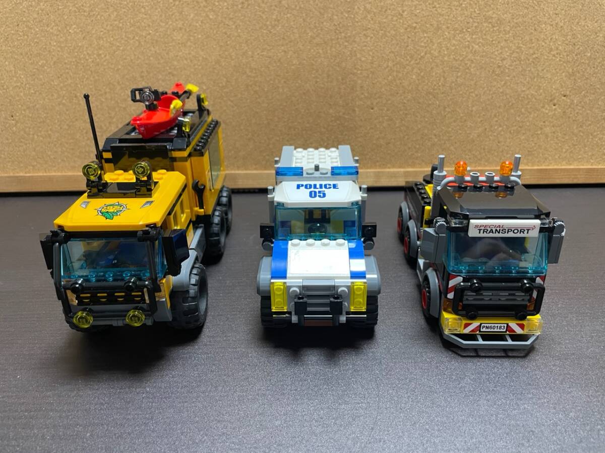 LEGO レゴ 巨大貨物輸送車 銀行 ポリスバン ジャングル探検移動基地 まとめ 正規品 中古 ジャンク 1円スタートの画像9