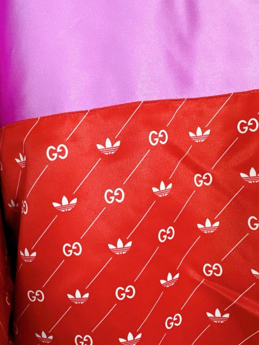 新品 タグ付き GUCCI adidas ナイロンジャケット L 46 GG柄 新品 タグ付き GUCCI adidas ナイロンジャケット L 46 GG柄
