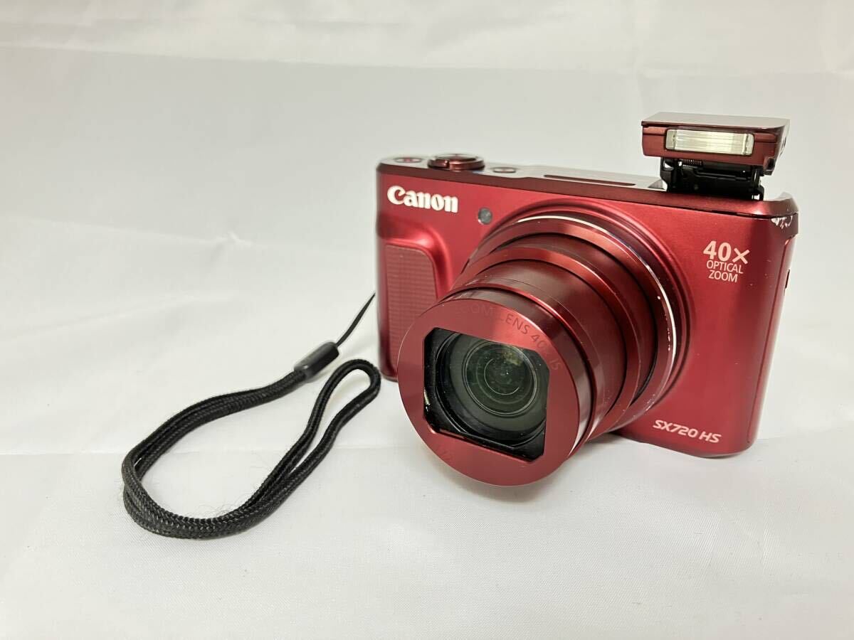 ★Canon キャノン PowerShot SX720 HS CANON ZOOM LENS 40xIS 4.3-172.0mm 1:3.3-6.9 レッド★♯2404035の画像1